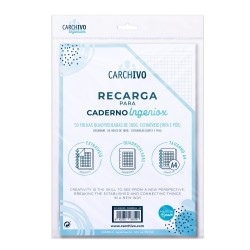 RECAMBIO CARCHIVO INGENIOX A4 50h 100gr EXTRAIBLES 11 TALADROS CUADRIC.5x5